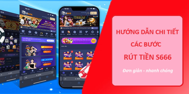 Các thao tác rút tiền từ nhà cái S6APP trên máy tính